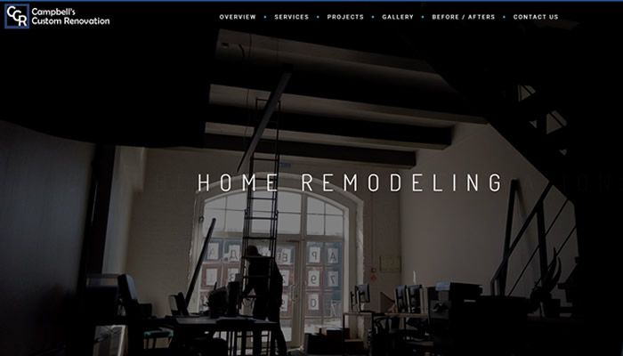 Campbells Custom Renovation, Huntersville Website Design