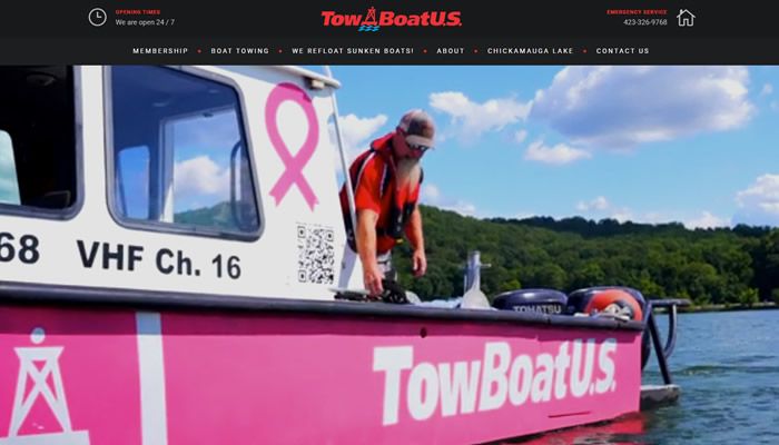 Tri Star Marine Specialties, TowBoatUS, Tennessee website design