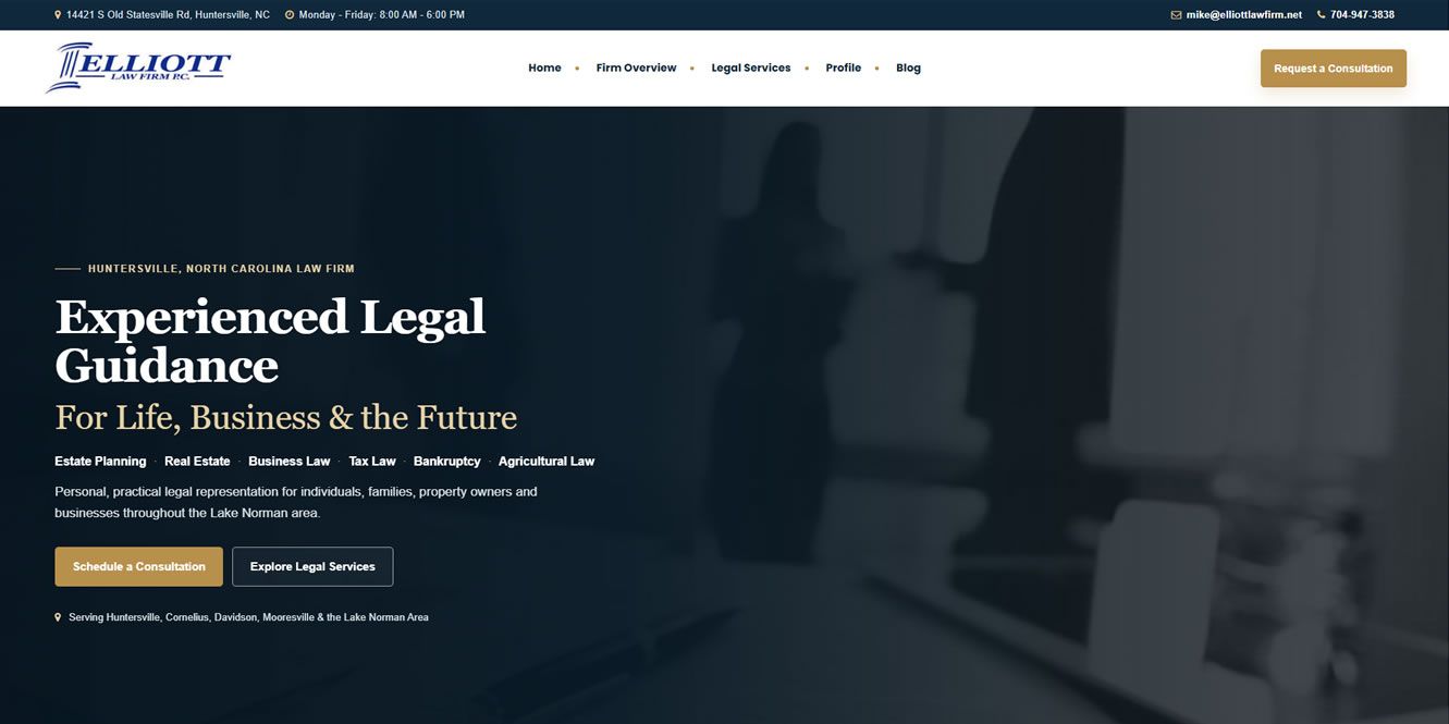 Law Firm Website Design & SEO | Elliott Law Firm