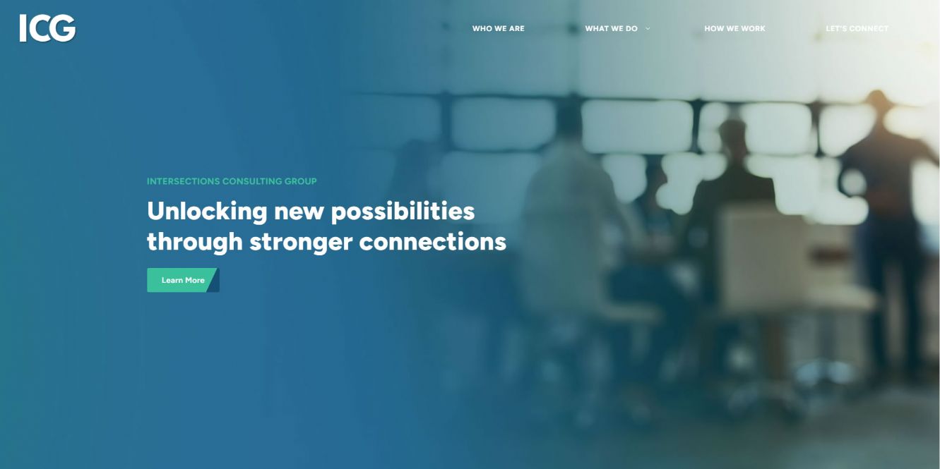 Intersections Consulting Group Website Design | Halstead Design