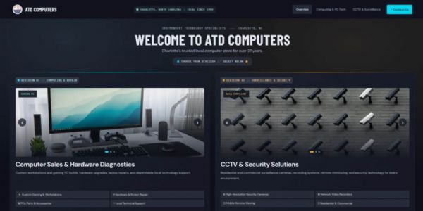 ATD Computers Website Design | Charlotte NC