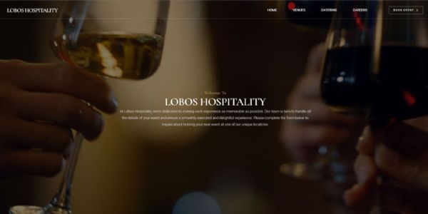 Lobos Hospitality Austin Texas website designed by Halstead Design