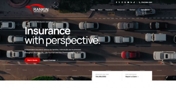 Rankin Insurance Group – Custom Website Design